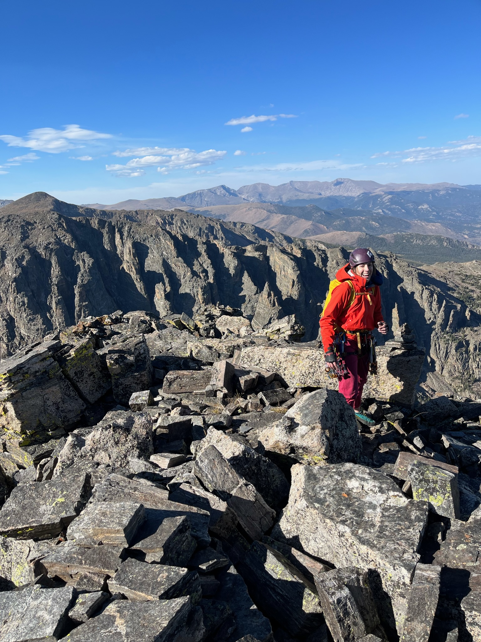 Mountain landscape in soft evening light